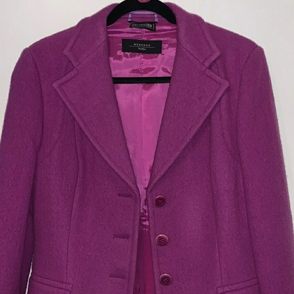 MaxMara Weekend purple suit EUC